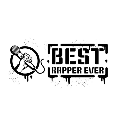 Dope logo for a media publication: Best Rapper Ever - Dissecting rap lyrics using analytics & data Design por iz.