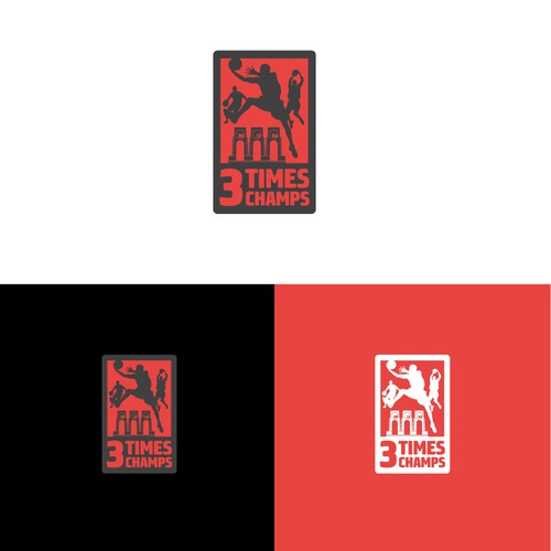 Basketball Logo for Team 'Three-Time Champs' - Your Winning Logo Featured on Major Sports Network Design by Guane