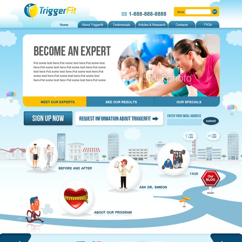 Website Design Wanted for TriggerFit! Design by Grace Andersson