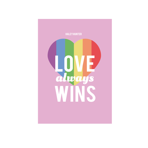 LGBTQ lesbian Loud and proud rainbow book cover To Attract readers Design by Radostella