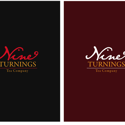 Tea Company logo: The Nine Turnings Tea Company Diseño de C@ryn
