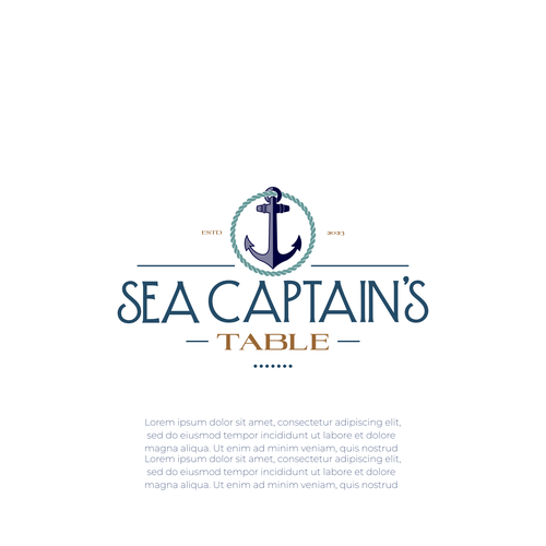 Sea Captain's Table Logo Design Design by Randy Yanuar