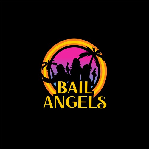 "Bail Angels" Bail Bonds - California Female Bail Bonds Agency. Retro Charlie's Angels/Miami Vice Design by elisbeauty