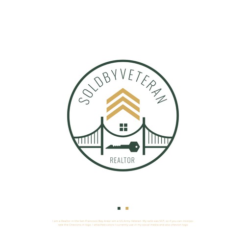 Military Themed Real Estate Logo Design by D Better Design