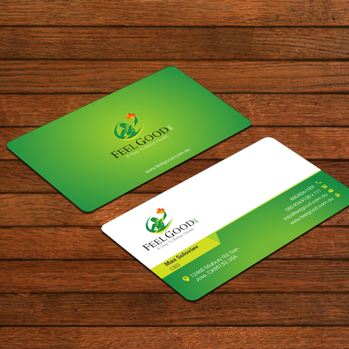 A Step To Better Health - Business card for the medical industry Design by FK_Designs