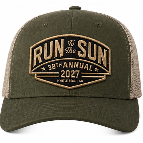 "Hat Patch Apparel, baseball hat Run to the Sun classic car show" winning Logo & social media pack