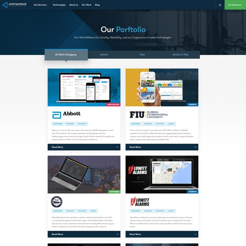 Software Development Company / Agency - Re-design Design by MetalDesigns