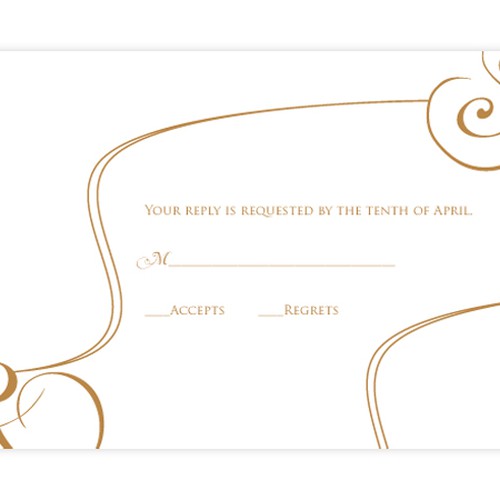 Letterpress Wedding Invitations デザイン by i's design