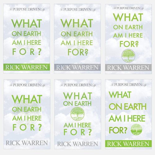 Book cover redesign for "What on Earth Am I Here For? The Purpose Driven Life" by Rick Warren Design by KamNy