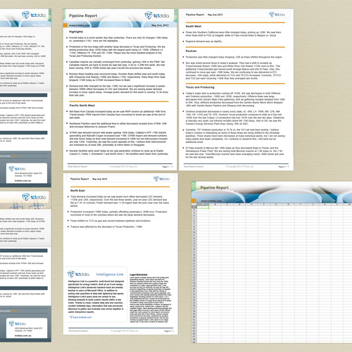 PDF and Email Templates for TCT Data Design by Interactive Jam