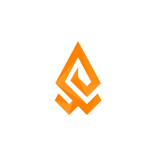 isometric fire logo Design by genimoz