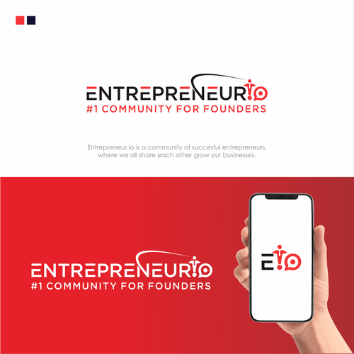 NEW LOGO: Entrepreneur.io - Entrepreneurs Helping Entrepreneurs Design by brightshine