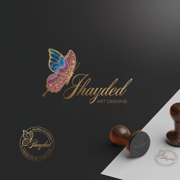 Elegant Luxury Logo + COA Seal for Jhayded Art Designs