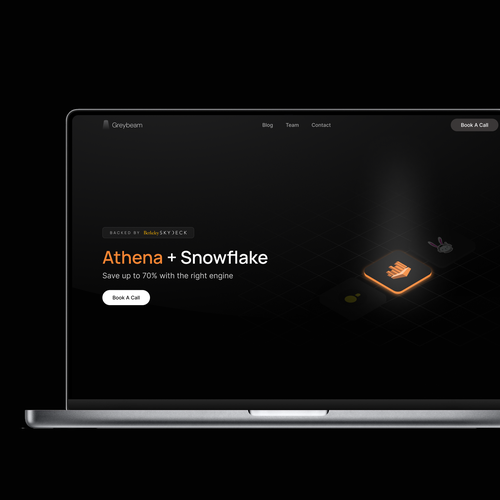 Landing page for data infrastructure startup Design by ds_137