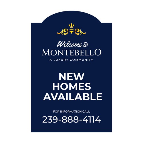 Upscale and Sophisticated New Homes for Sale - Signage Design by Agel Studio