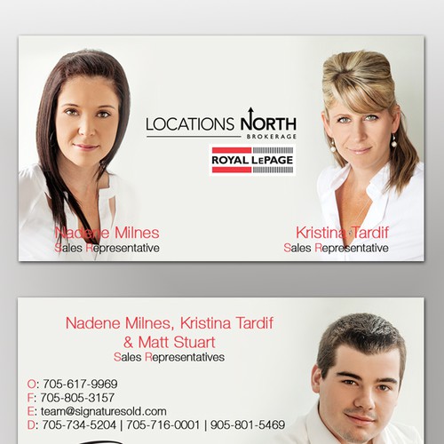 Business Cards for Top Real Estate Team Réalisé par Irin4encetu