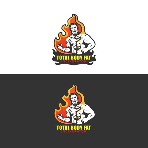 Design a custom logo to represent the state of Total Body Fat Incineration. Ontwerp door irondah