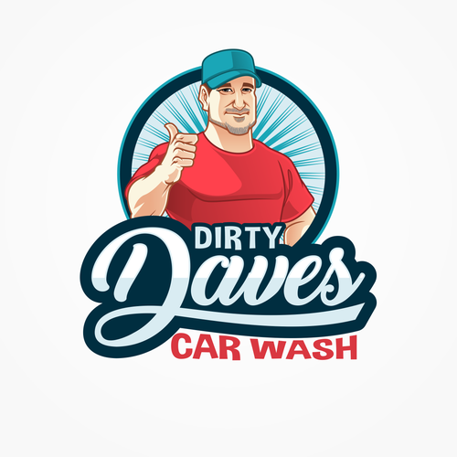 Car Wash Mascot with Logo Diseño de Ammar elkapasa