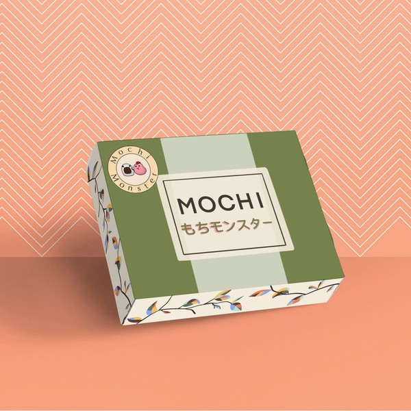 Create a packaging-design for mochi monster, concurso Embalagem de produto