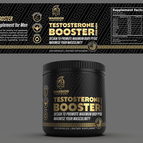 NEED a SUPERB design for men testosterone supplement Design by KS BOY