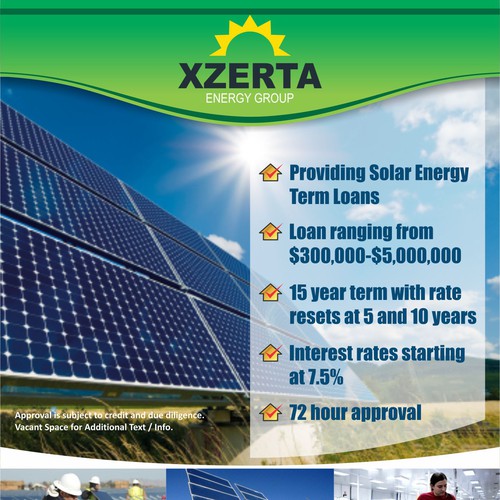 Flyer design for a Solar Energy firm デザイン by FingerTip