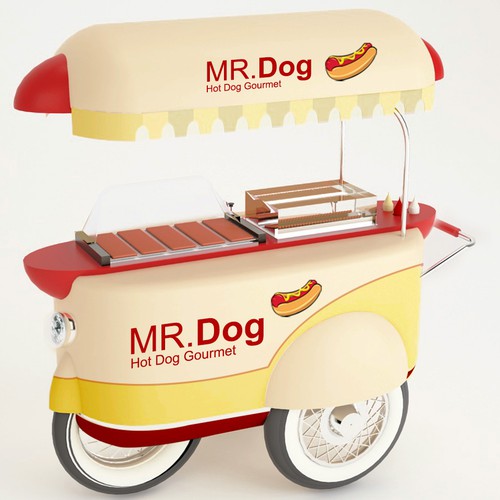 Food Cart To Sell Gourmet Hot Dog Design by R . O . N