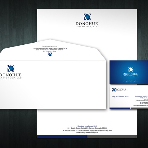 Create the next stationery for Donohue Law Group, LLC Design by Sabidesk
