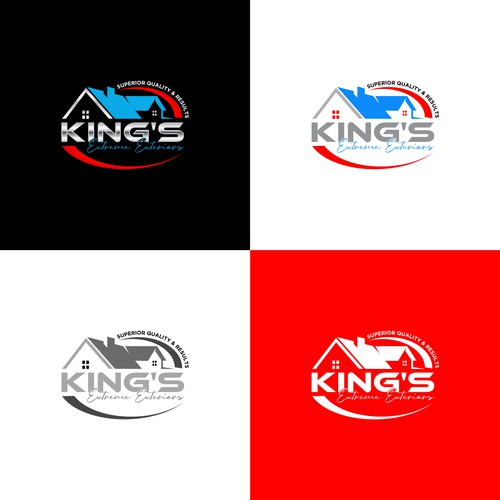 Exterior Construction Company Logo Design by eonesh