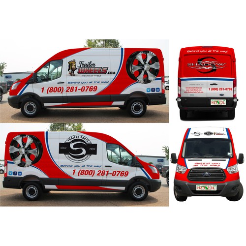 All Over Ford Transit Cargo Extended Wheel Base, High Roof, Van Wrap Design-ontwerp door TANSA ART