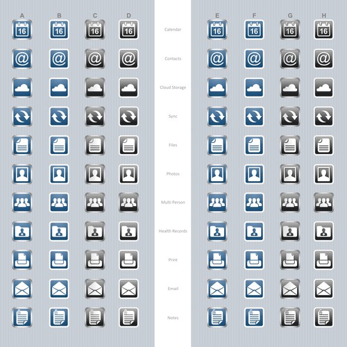 Design di Buttons and icons wanted for Healthcare Mobile App di dedonk