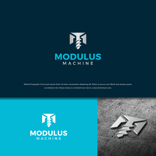 Machine Shop logo that communicates Quality, Dependability, Excellence, Seriousness Design by nazh