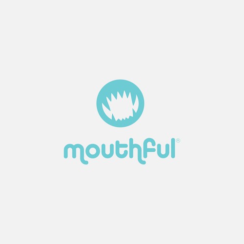 Strong, spunky yet clean logo for mouthful Design by Startline Strategies