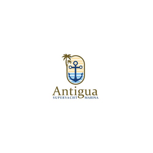 Logo for Antigua Superyacht Marina Design by Elite Craters