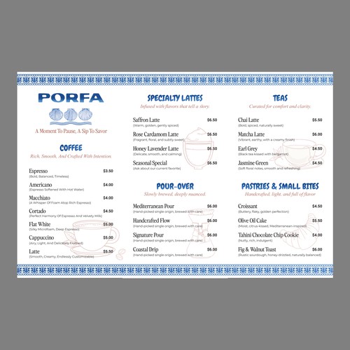 Menu contest entry by bpgraphiczone