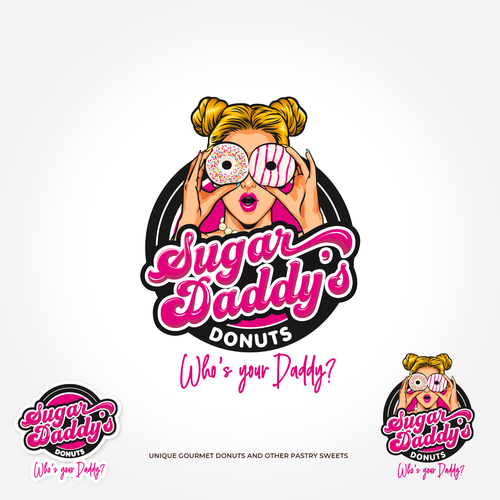 SUGAR DADDY DONUTS LOGO CONTEST Design by Joms Austria