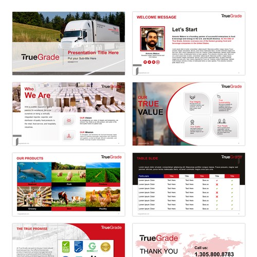 Designs | Guaranteed award - Corporate Presentation Template for True ...