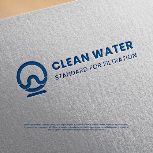 Simple Clean Logo for Water Filtration Company Design by CRSS_Over