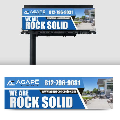 AN AMAZING CONCRETE COMPANY BILLBOARD NEEDED Aprox 14’ tall and 48’ wide Design by rskideas