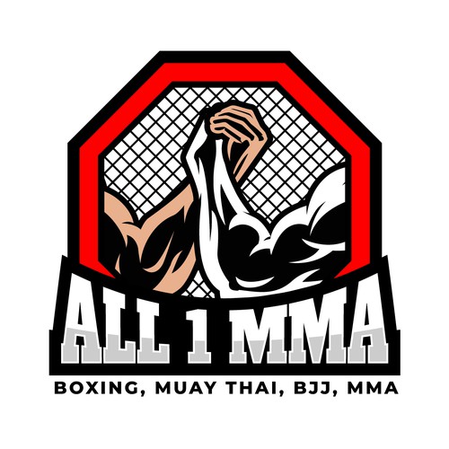 Martial arts gym logo symbolizing unity Design von ian6310