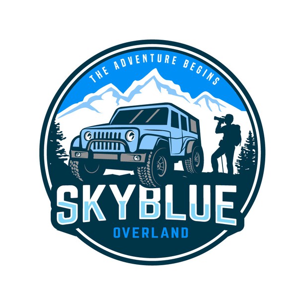 Diseño de YZ24 titulado "SkyBlue Overland"