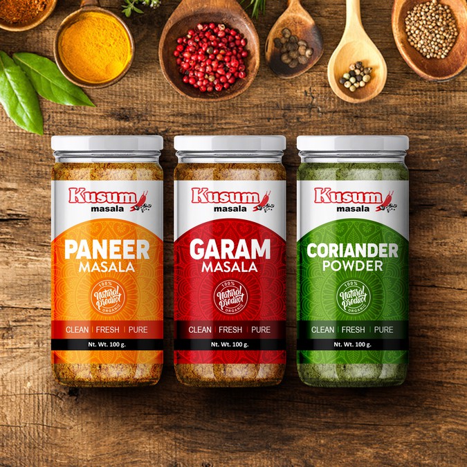 Download Design a classy packaging label for a spices company | Product label contest