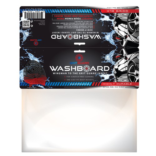 Grit Guard Washboard - Red