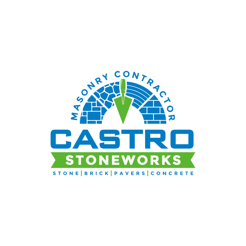 I want to create a new logo for CASTRO STONEWORKS -  MASONRY COMPANY Diseño de Roni5859