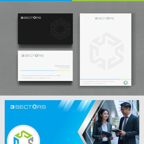 Design logo for 3Sectors (Conference and exhibition organization company) Design by debora_