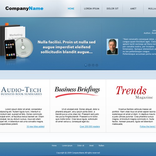 1-3 Page Website Template Design von Hitron_eJump