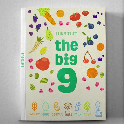 Book Cover for food allergy book Design by Martis Lupus