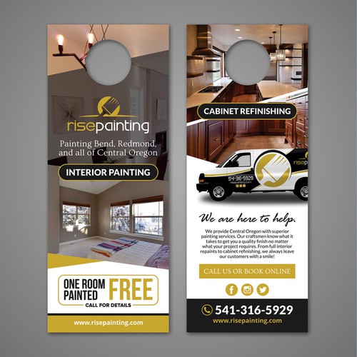 Door Hanger for Painting Contractor Postcard, flyer or print contest