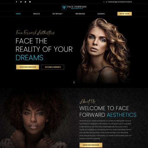 Dark Homepage Design Design by Jasmin_A