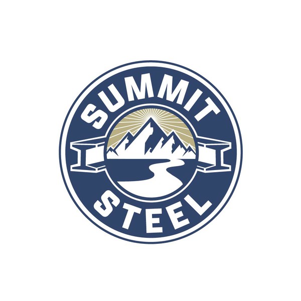 Bold logo for Steel company
