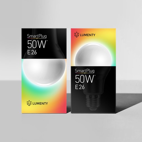 We need to create a sophisticated package for smart lamps. Design by Dimanist
